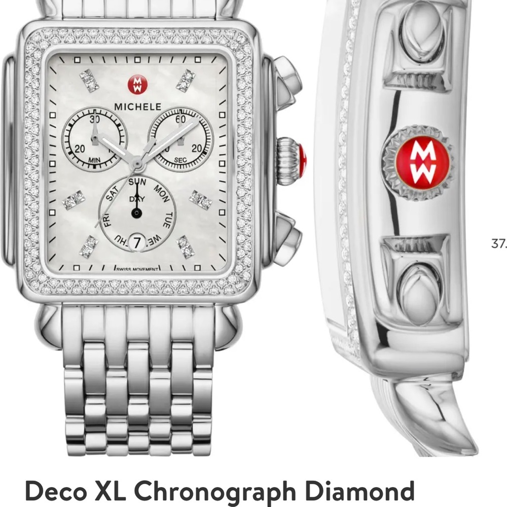 COPY - Michele Diamond Deco watch